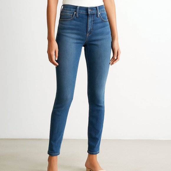Frame Jeans Size 25 Le Skinny de Jeanne Medium Wash Preppy Y2K - Picture 1 of 7